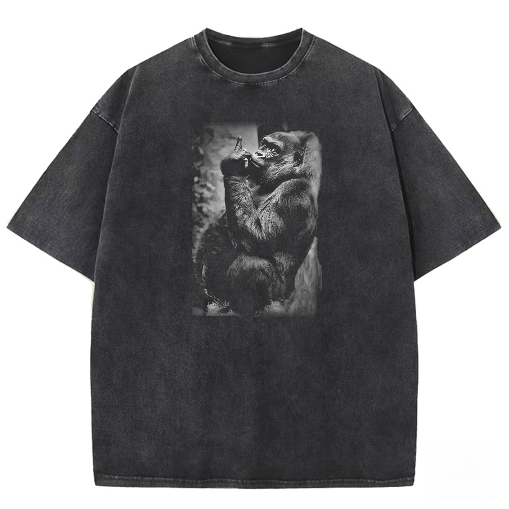 Primates Ponder Washed T-shirt