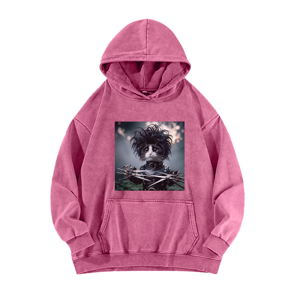 Edward the Cat Barber Washed Hoodie