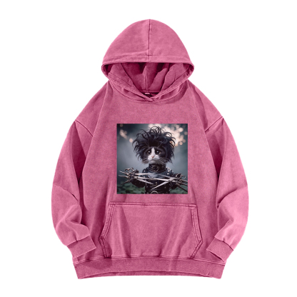 Edward the Cat Barber Washed Hoodie