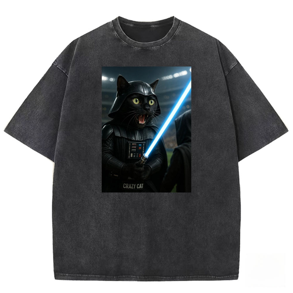 Darth Meowth Vader Washed T-shirt
