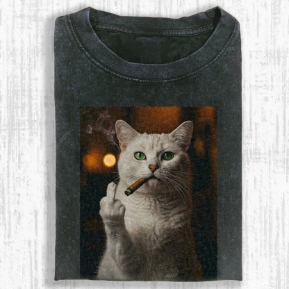 Ivory Defiance Enigma Washed T-shirt