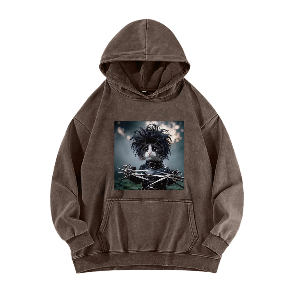 Edward the Cat Barber Washed Hoodie