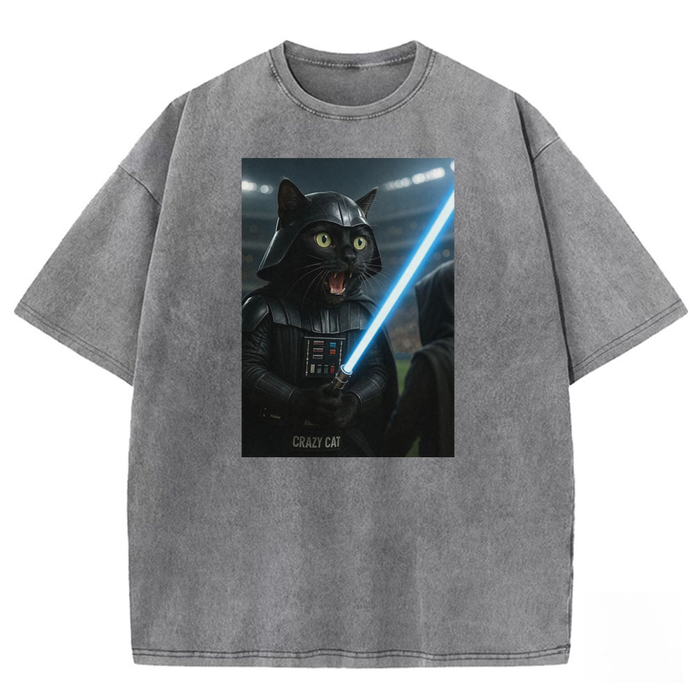 Darth Meowth Vader Washed T-shirt