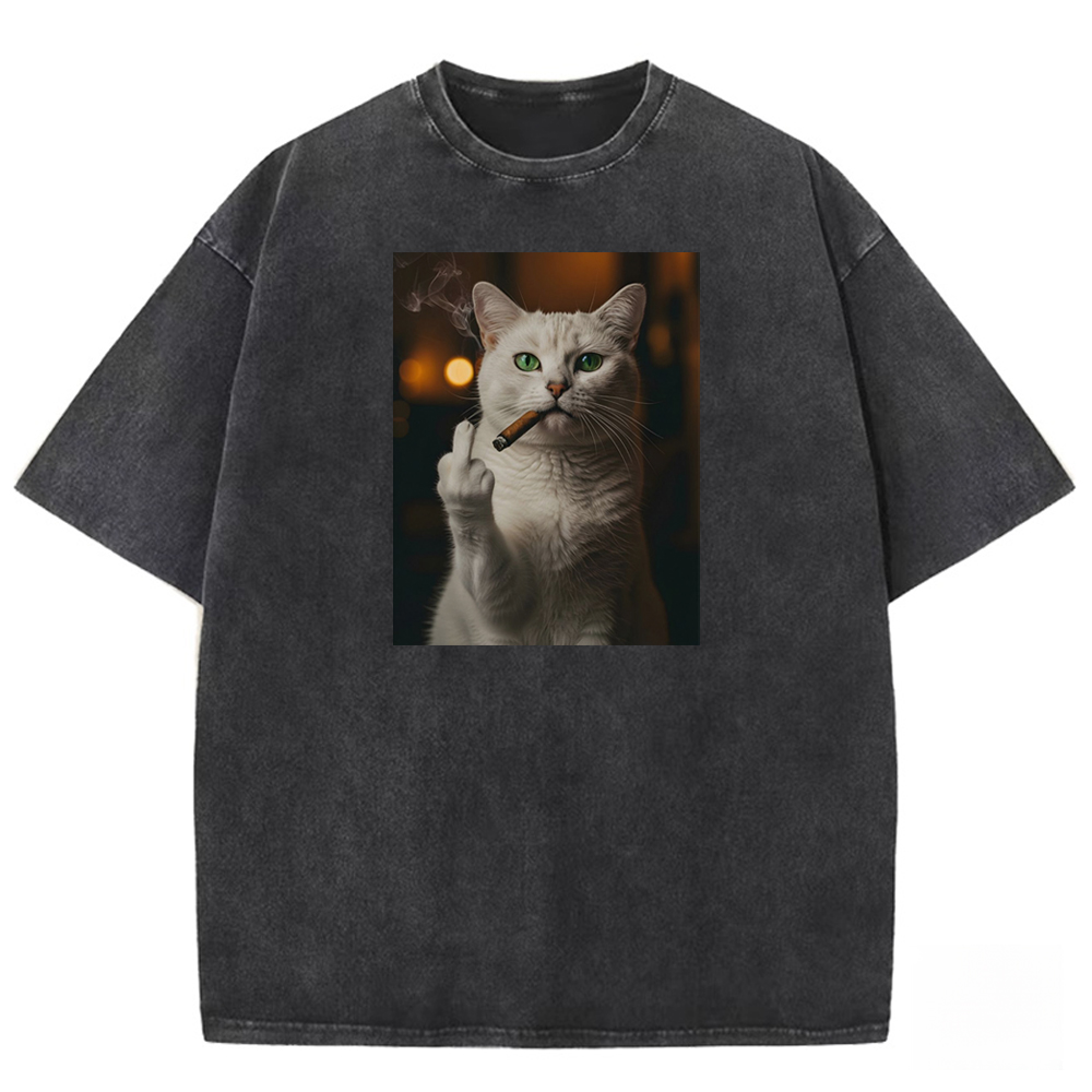 Ivory Defiance Enigma Washed T-shirt