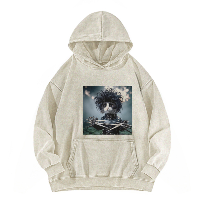 Edward the Cat Barber Washed Hoodie
