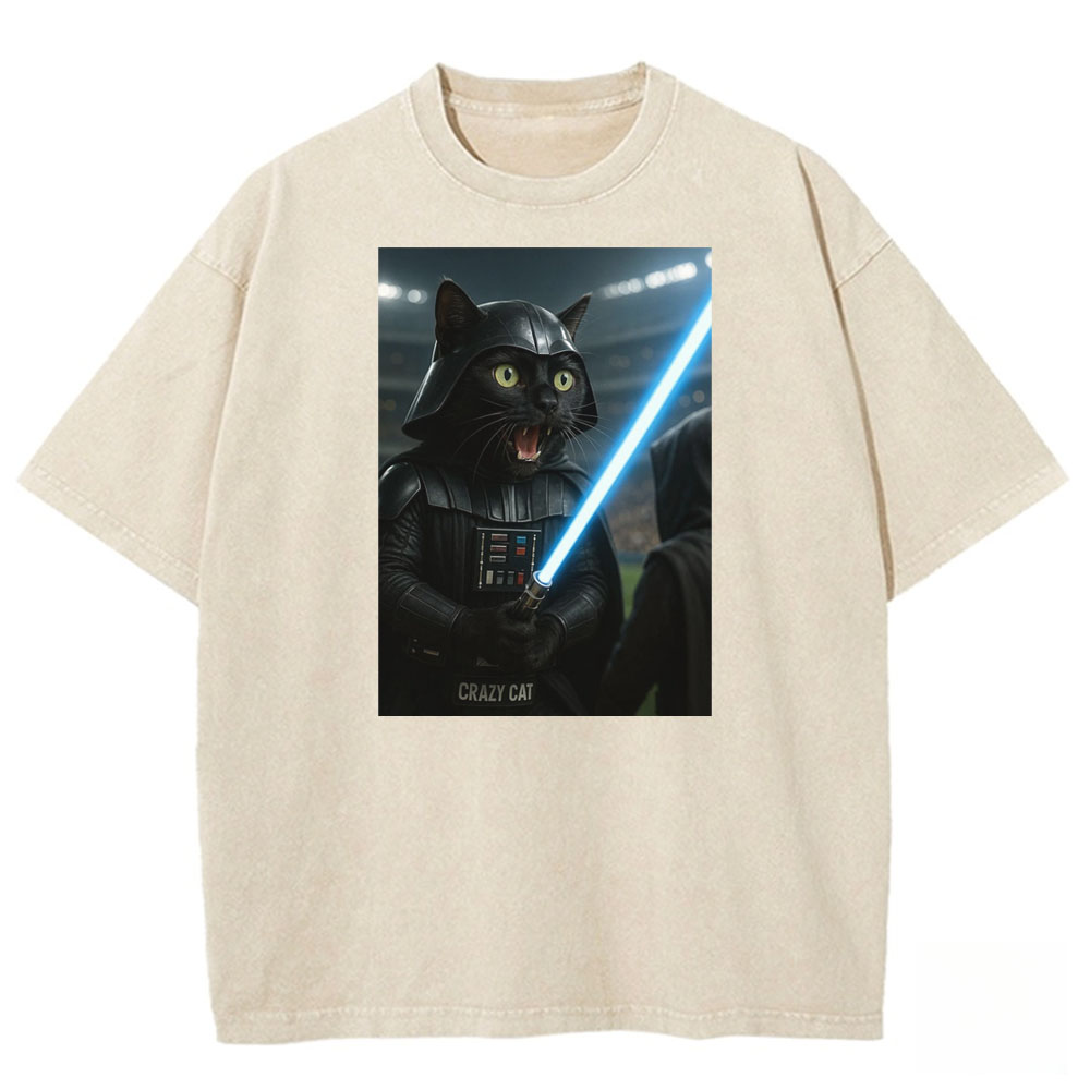 Darth Meowth Vader Washed T-shirt