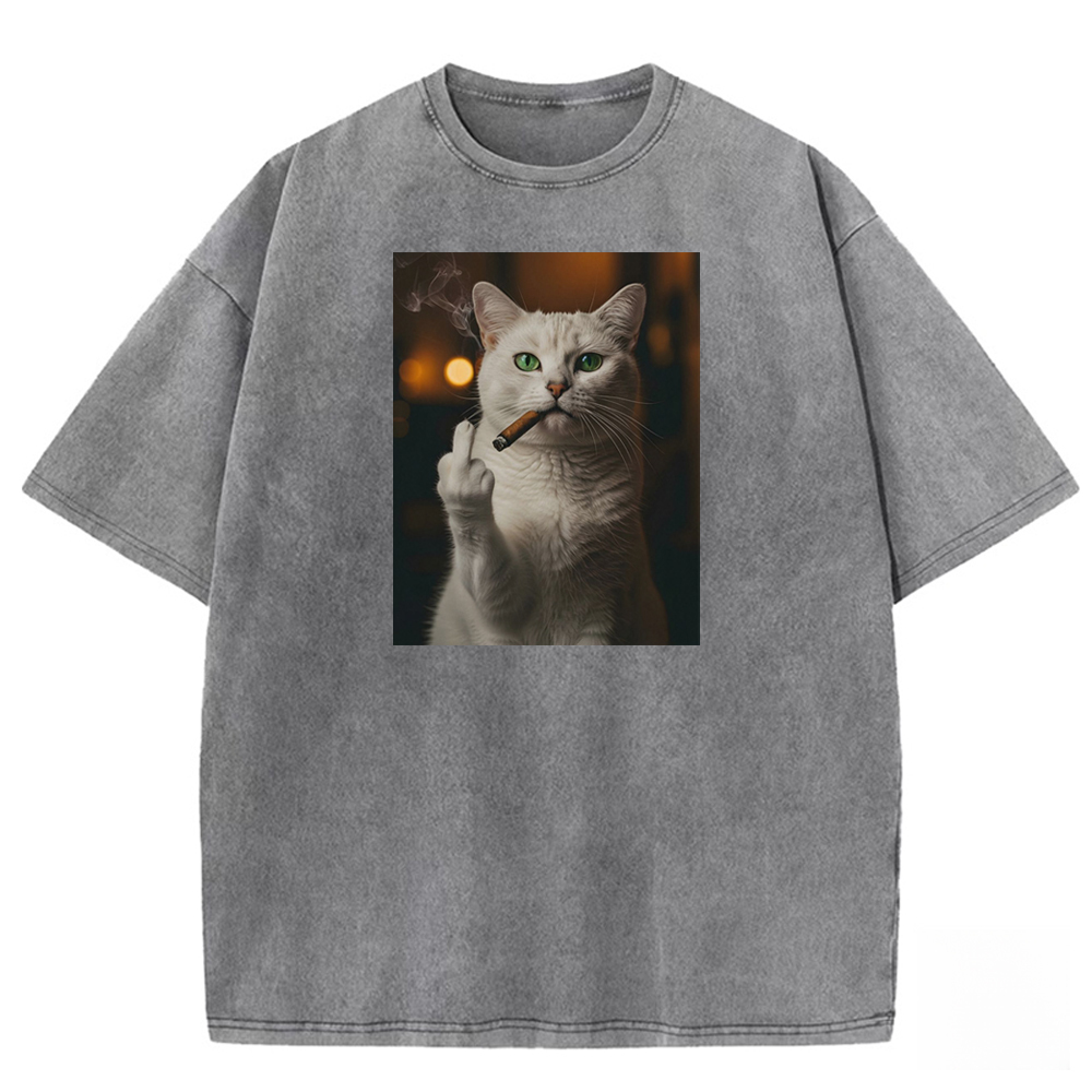 Ivory Defiance Enigma Washed T-shirt