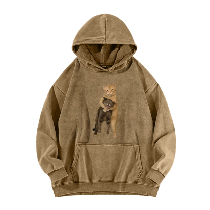 Velvet Cat Embrace Washed Hoodie