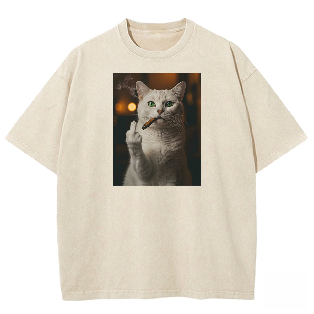 Ivory Defiance Enigma Washed T-shirt