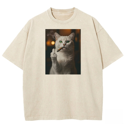 Ivory Defiance Enigma Washed T-shirt