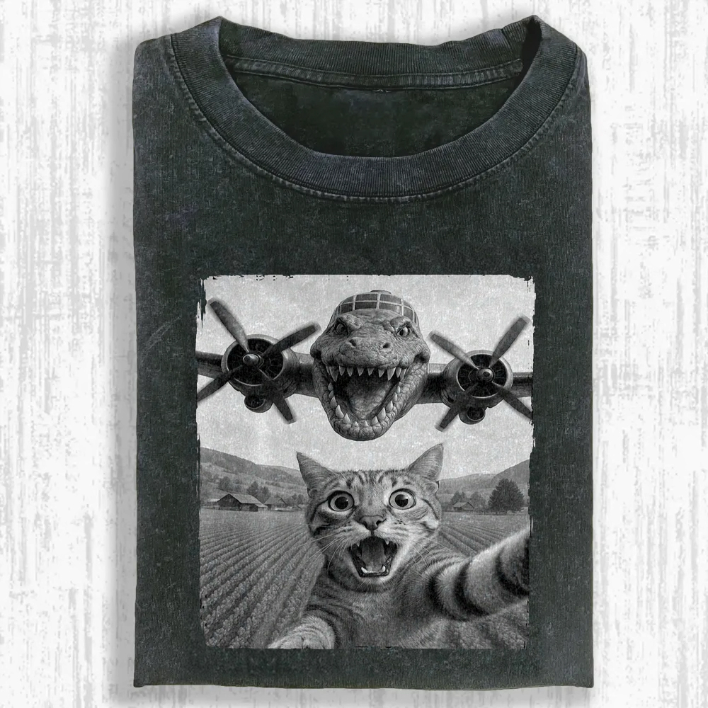 Prehistoric Pursuit Washed T-shirt