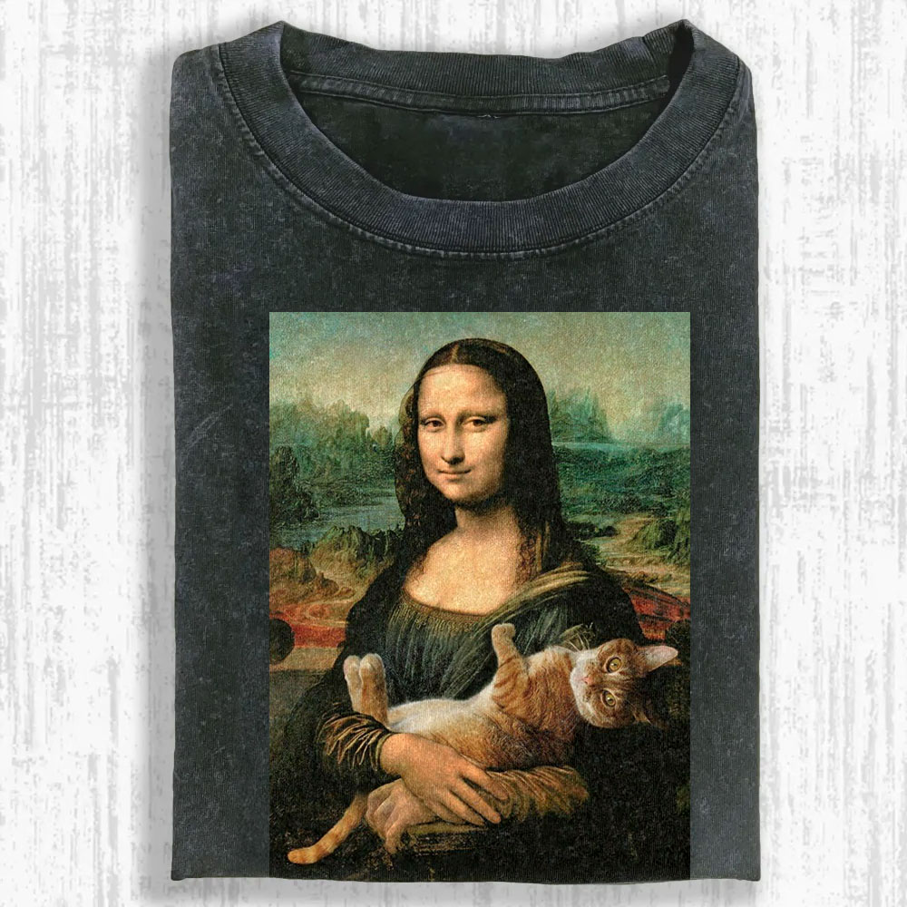 Da Vinci's Muse Washed T-shirt