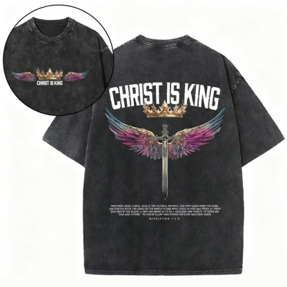 CHRIST IS KING Washed T-shirt