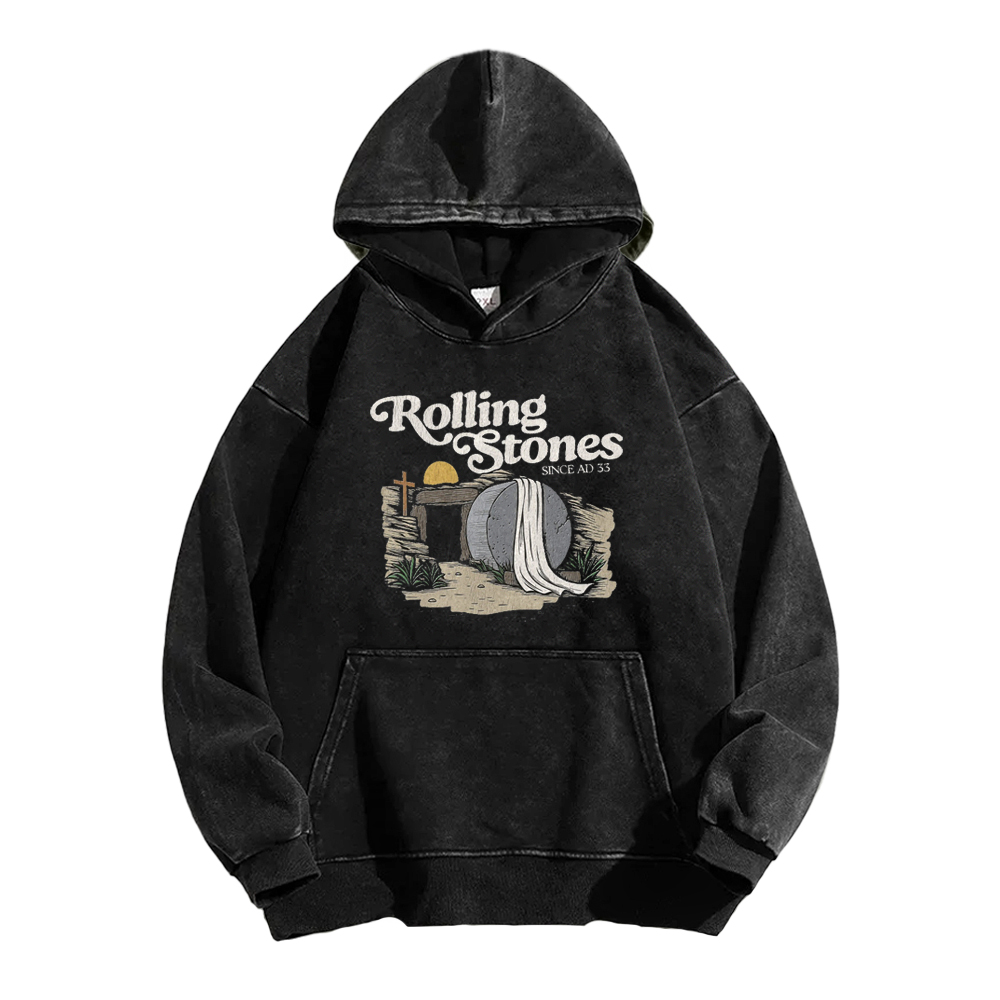 Rolling Stones Washed Hoodie