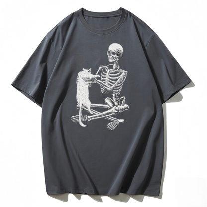 Loving my cat graphic T-shirt