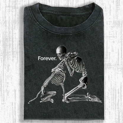 Love my dog forever Washed T-shirt