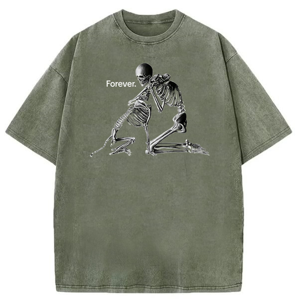 Love my dog forever Washed T-shirt