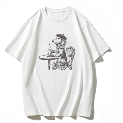  Elegant Puppy Graphic T-shirt