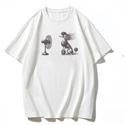 Blowing Puppy Graphic T-shirt