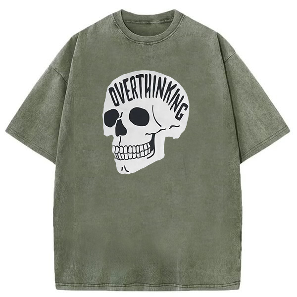 Overthinking Skeleton Washed T-shirt
