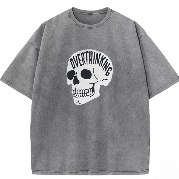 Overthinking Skeleton Washed T-shirt