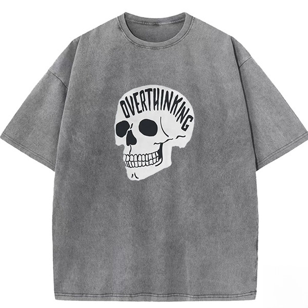 Overthinking Skeleton Washed T-shirt