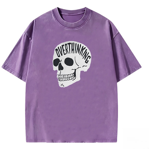 Overthinking Skeleton Washed T-shirt