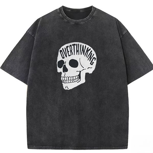 Overthinking Skeleton Washed T-shirt