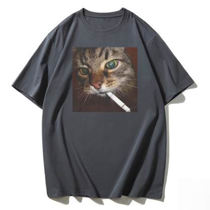 Smoking Cat T-shirt