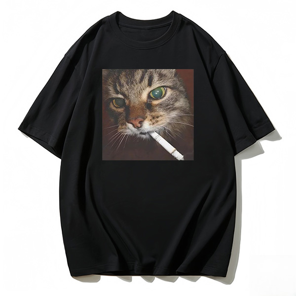 Smoking Cat T-shirt