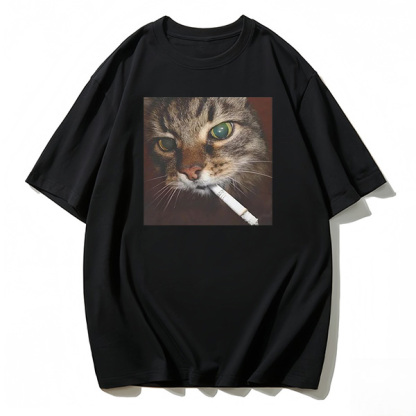 Smoking Cat T-shirt