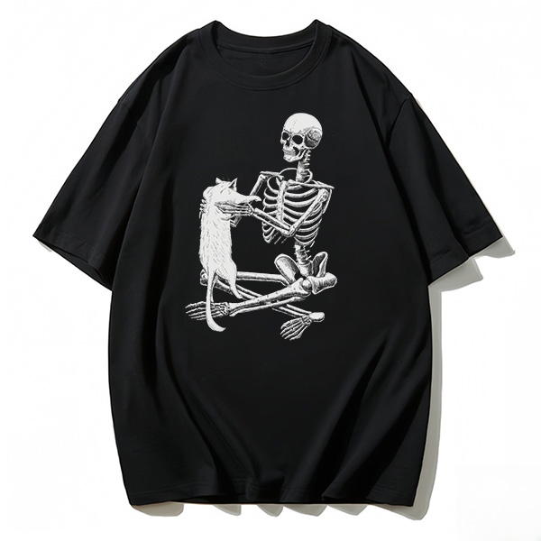 Loving my cat graphic T-shirt