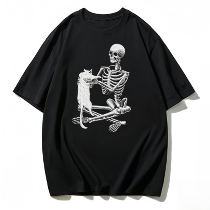 Loving my cat graphic T-shirt