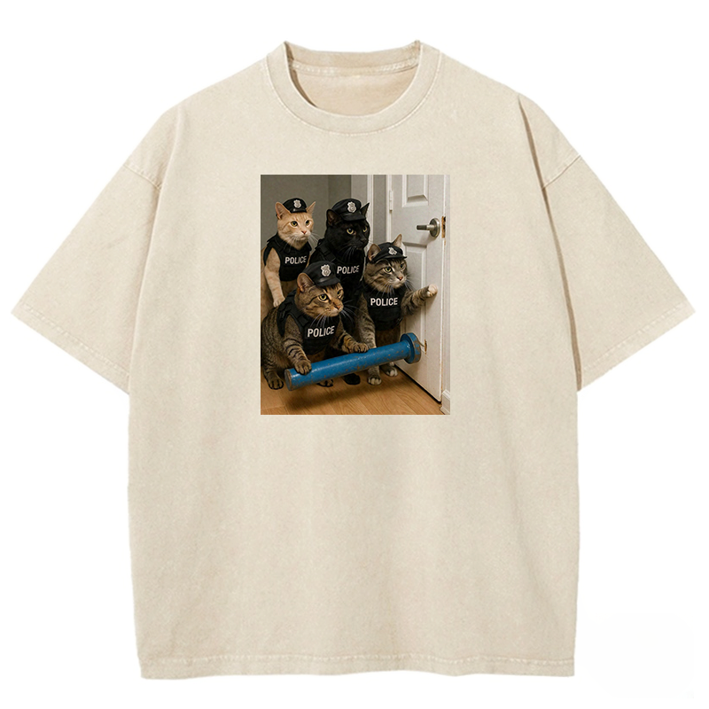 Feline Force Washed T-shirt