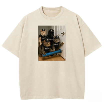 Feline Force Washed T-shirt