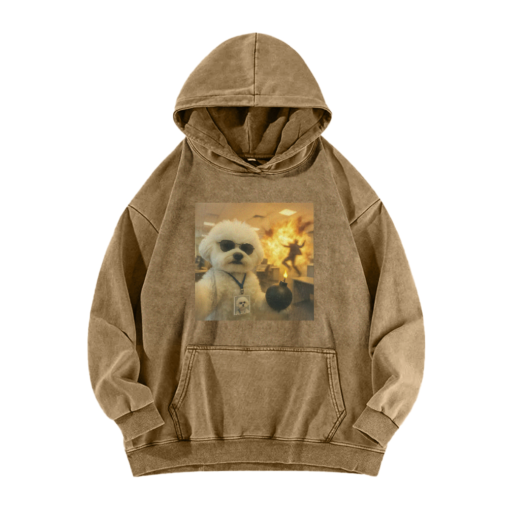 Wacky Dog Washed Hoodie