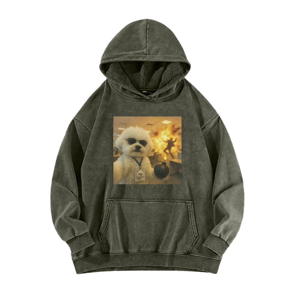 Wacky Dog Washed Hoodie