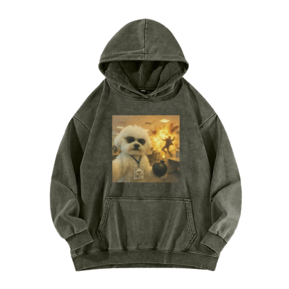 Wacky Dog Washed Hoodie