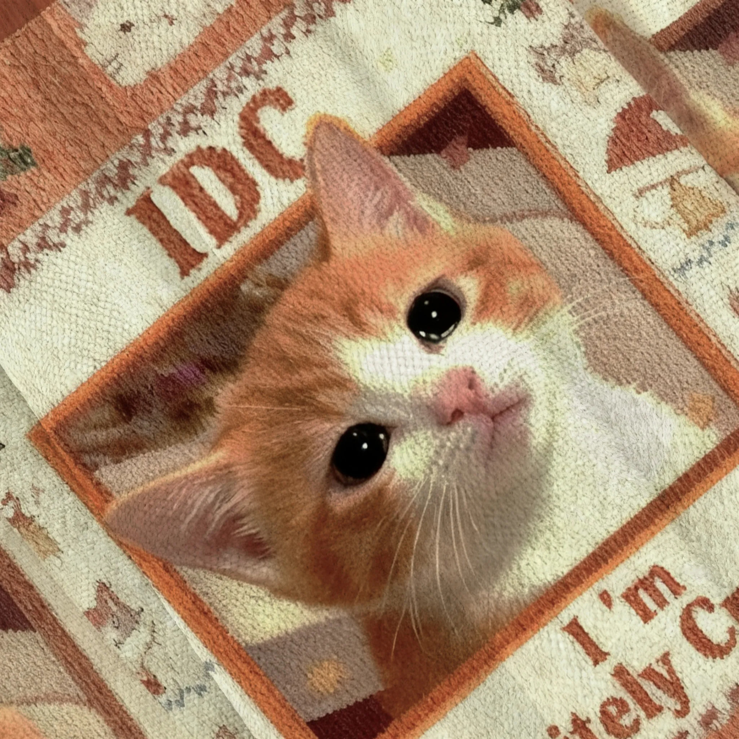 Baddiecat IDC I'm Definitely Crying Cat Meme Ugly Christmas Sweatshirt