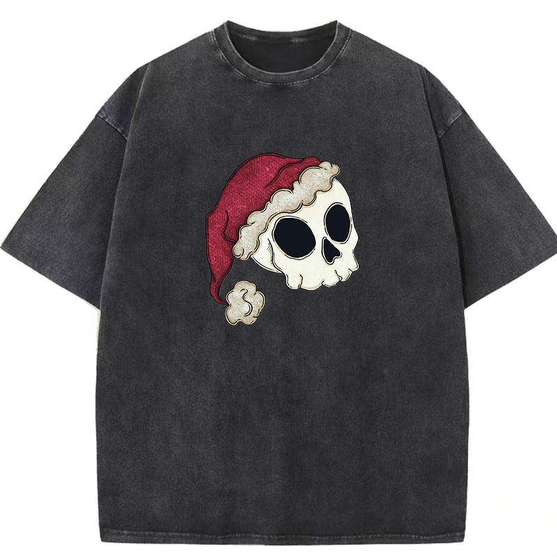 Santa Skull Washed T-shirt