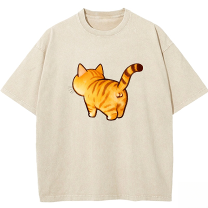 Wacky Cat Washed T-shirt