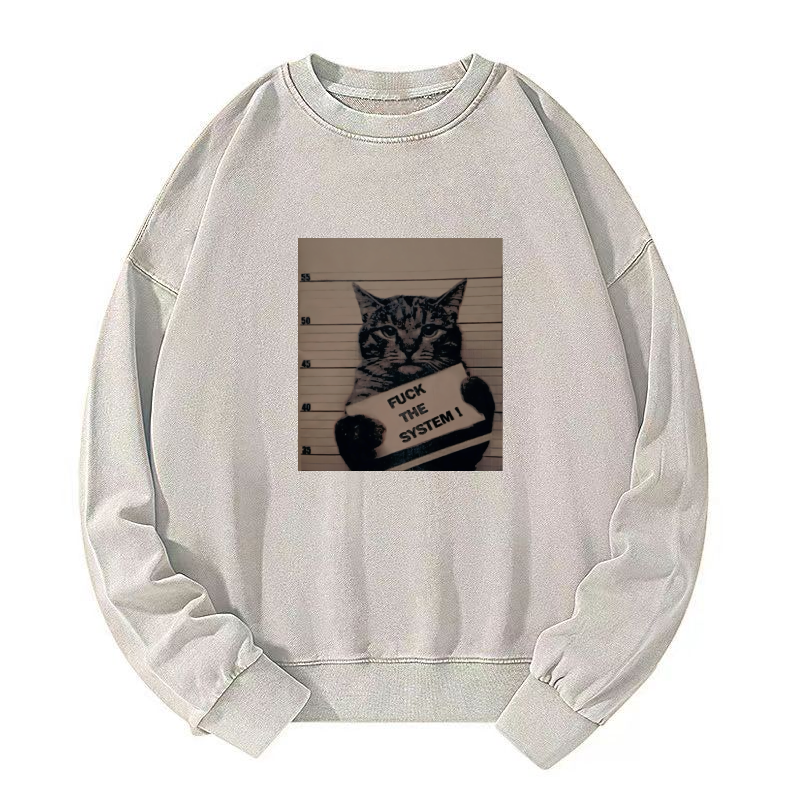 OUT LAW CAT Washed Sweatshirt