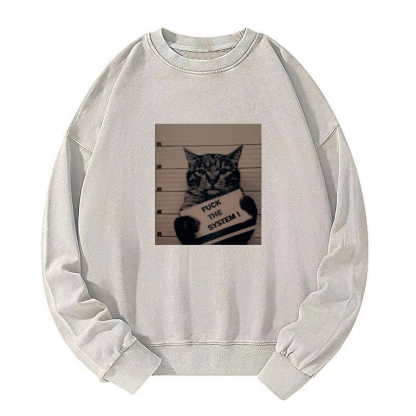 OUT LAW CAT Washed Sweatshirt