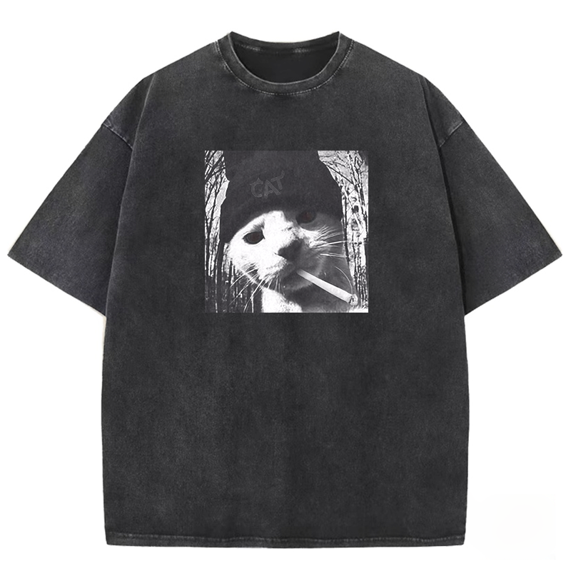 Cat Winston Washed T-shirt