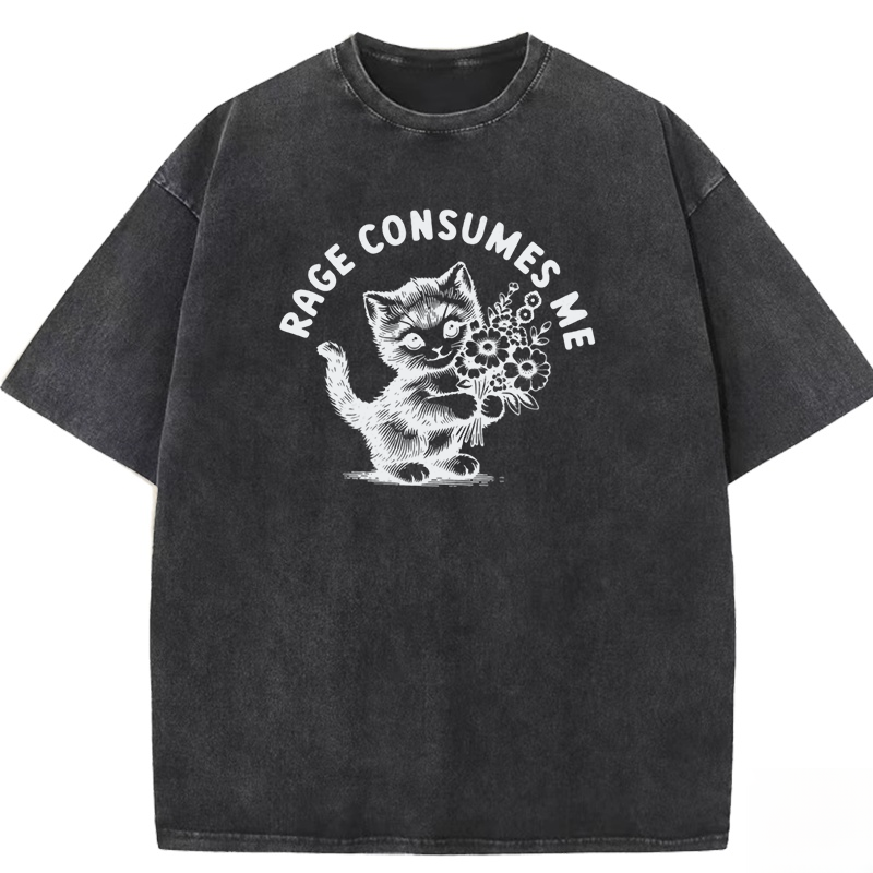 Rage Consumes Me Washed T-shirt