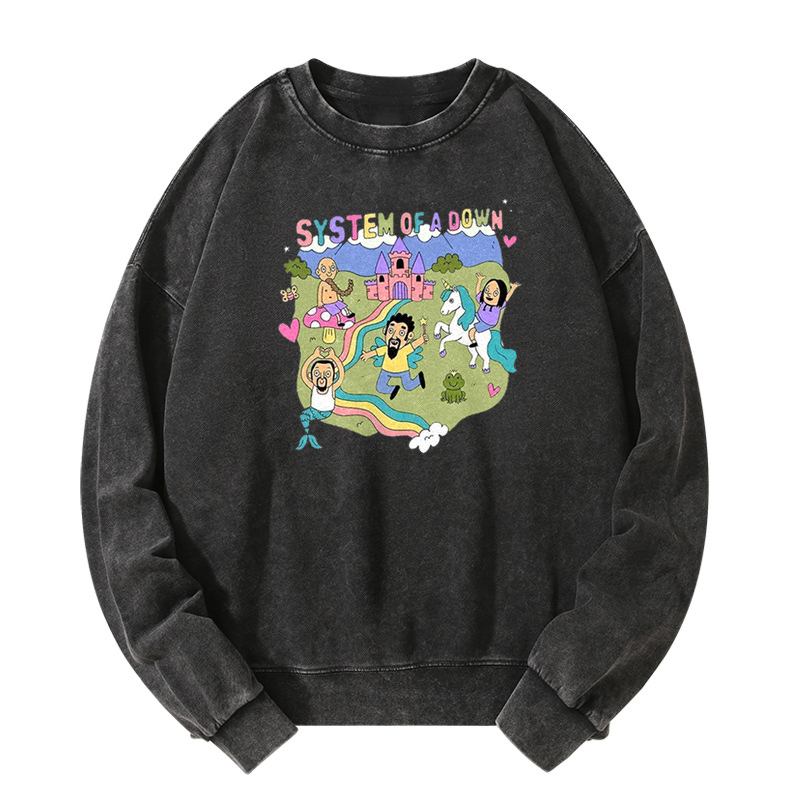 MUSIC SYSTEM OF A DOWN Washed Sweatshirt