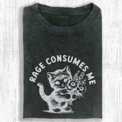 Rage Consumes Me Washed T-shirt