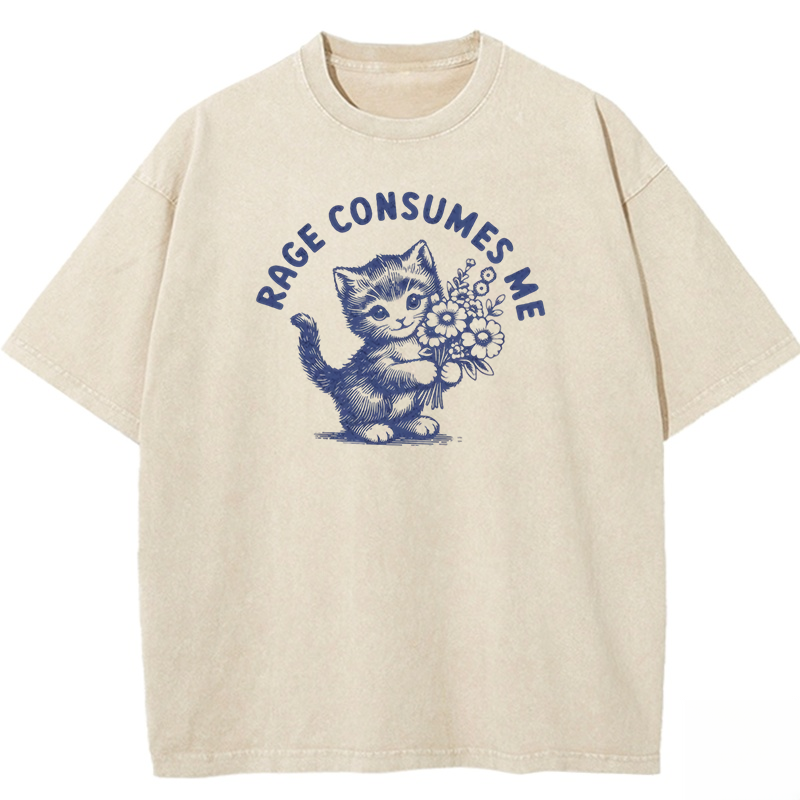 Rage Consumes Me Washed T-shirt