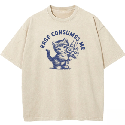 Rage Consumes Me Washed T-shirt