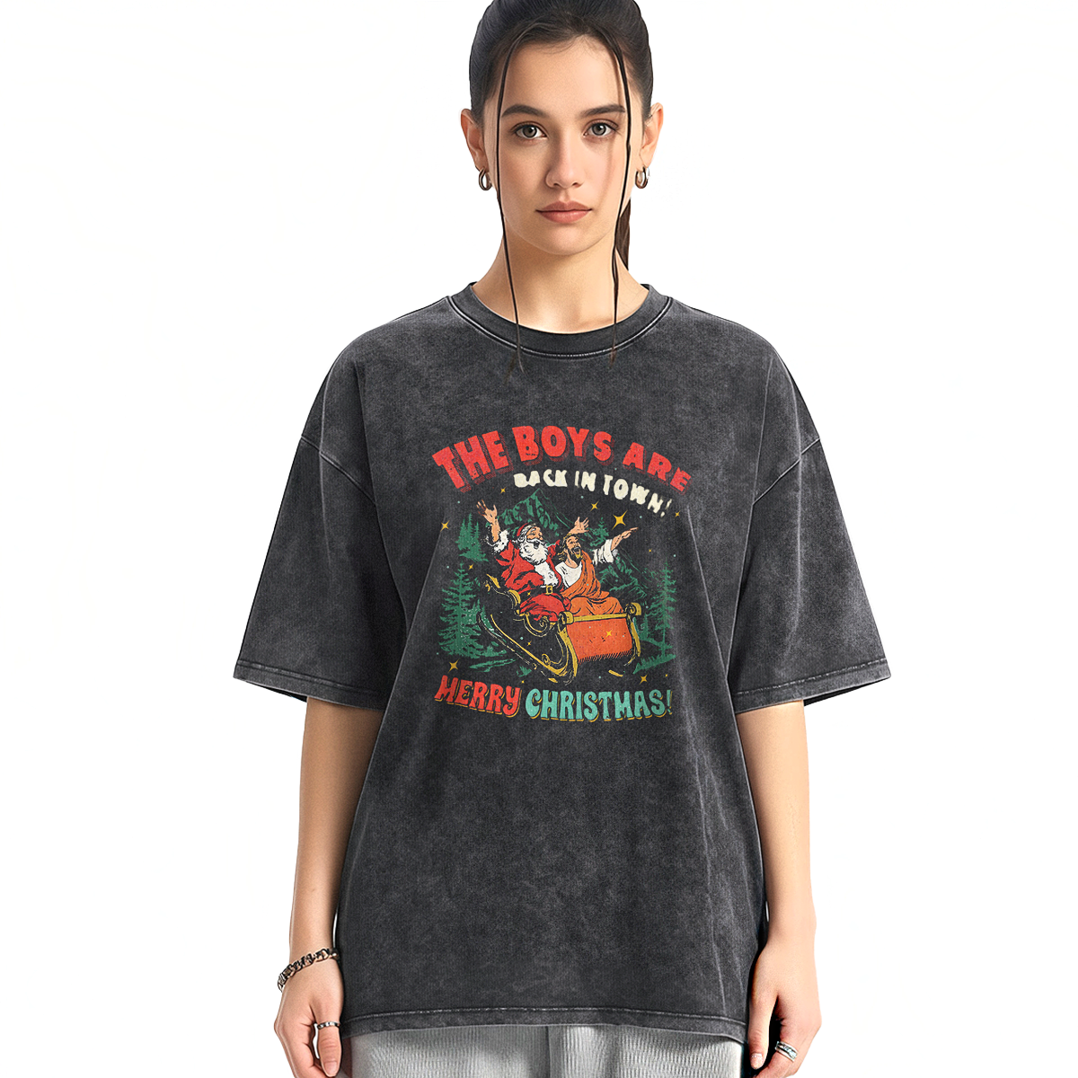 The Boys Are Back in Town Washed T-shirt